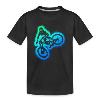 VTT VTT Downhill Garçons VTT - T-shirt bio Premium Enfant - noir - Devant