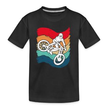 VTT VTT Cycliste Hommes VTT - T-shirt bio Premium Enfant - noir - Devant