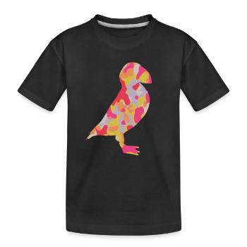 Puffin Puffin Children Puffin - Kids' Premium Organic T-Shirt - black - Front