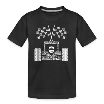 Voiture de course Voiture de sport Homme Motorsport Voiture de course - T-shirt bio Premium Enfant - noir - Devant