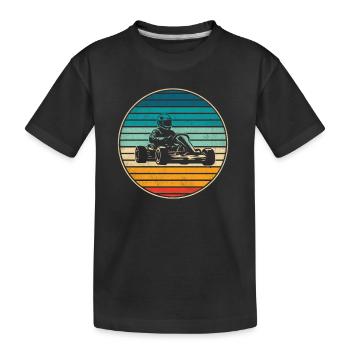 Go-Kart Karts Motorsport Men Kart Race Boys - Kids' Premium Organic T-Shirt - black - Front