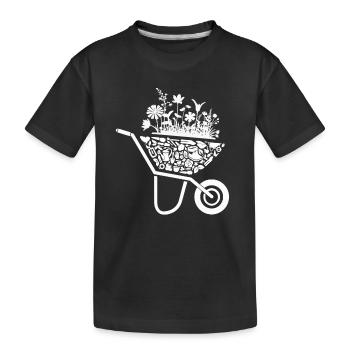 Jardinier Jardinier Amateur Dames Jardinier - T-shirt bio Premium Enfant - noir - Devant