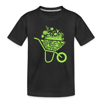 Jardinier, Fleuriste, Jardinier amateur, Jardinier, Dames - T-shirt bio Premium Enfant - noir - Devant