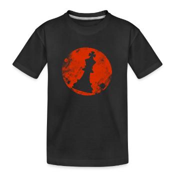 Schachkönig Schachgame - Kinder Premium Bio T-Shirt - Schwarz - Vorne