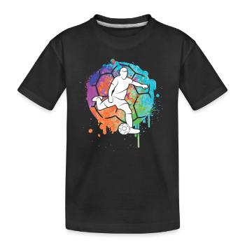 Soccer Soccer Players Girls Soccer Players Boys - Kids' Premium Organic T-Shirt - black - Front