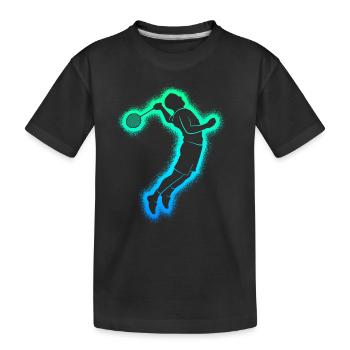 Badminton Badminton Joueurs Hommes Badminton Garçons - T-shirt bio Premium Enfant - noir - Devant