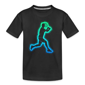 Joueurs de tennis Enfants Joueurs de tennis Garçons - T-shirt bio Premium Enfant - noir - Devant