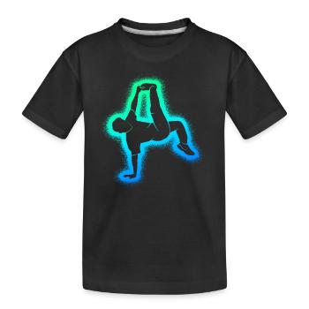 Breakdance Breakdancer Danse Garçons Breakdancer - T-shirt bio Premium Enfant - noir - Devant