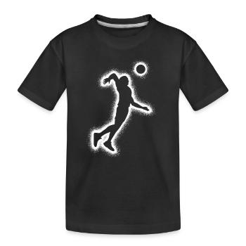 Volley-ball Joueurs de volley-ball Garçons Joueurs de volley-ball - T-shirt bio Premium Enfant - noir - Devant