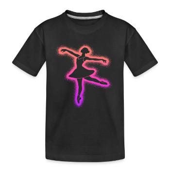 Danseuse de ballet Ballerine Femmes Danseuse de ballet - T-shirt bio Premium Enfant - noir - Devant