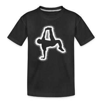 Breakdance Breakdancer Danse Enfants Breakdancer - T-shirt bio Premium Enfant - noir - Devant