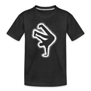 Breakdance Danse Breakdancer Enfants Breakdancer - T-shirt bio Premium Enfant - noir - Devant