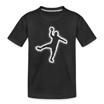 Handball Players Handball Boys Men Handball - Kids' Premium Organic T-Shirt - black - Front