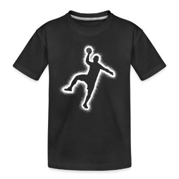 Handball Players Handball Boys Handball Men - Kids' Premium Organic T-Shirt - black - Front