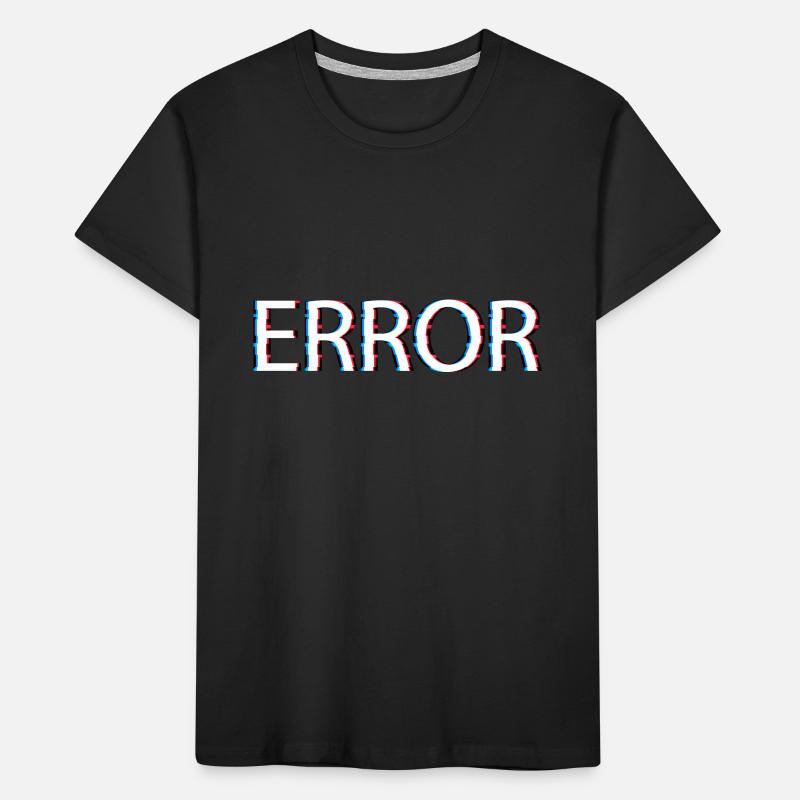 Conception d’erreur avec effet de glitch cool T-shirt bio Premium Enfant