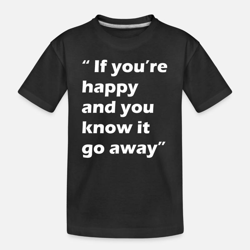 Lustiger Spruch - Kinder Premium Bio T-Shirt - Schwarz