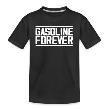 Benzin für immer - Kinder Premium Bio T-Shirt - Schwarz - Vorne