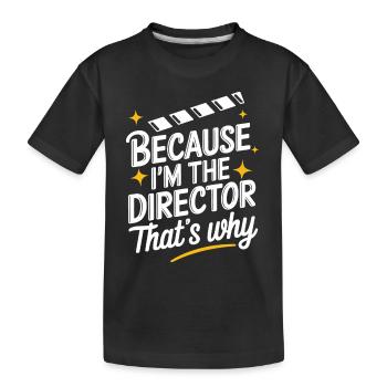 Filmemacher Filmregisseur Kameramann Film - Kinder Premium Bio T-Shirt - Schwarz - Vorne