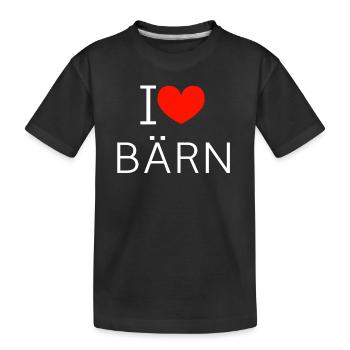 Bern - Kinder Premium Bio T-Shirt - Schwarz - Vorne