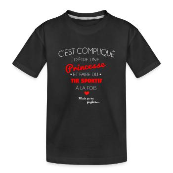 Tir sportif - T-shirt bio Premium Enfant - noir - Devant