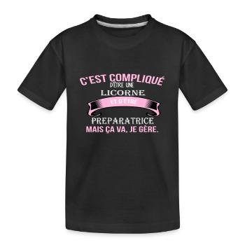 Preparatrice - T-shirt bio Premium Enfant - noir - Devant