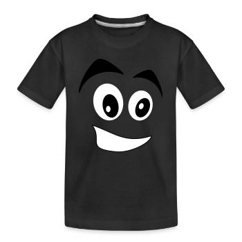 comic - Kids' Premium Organic T-Shirt - black - Front