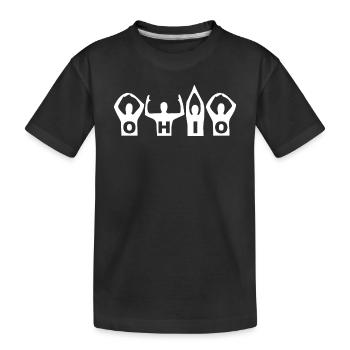 ohio Graphic - Kids' Premium Organic T-Shirt - black - Front
