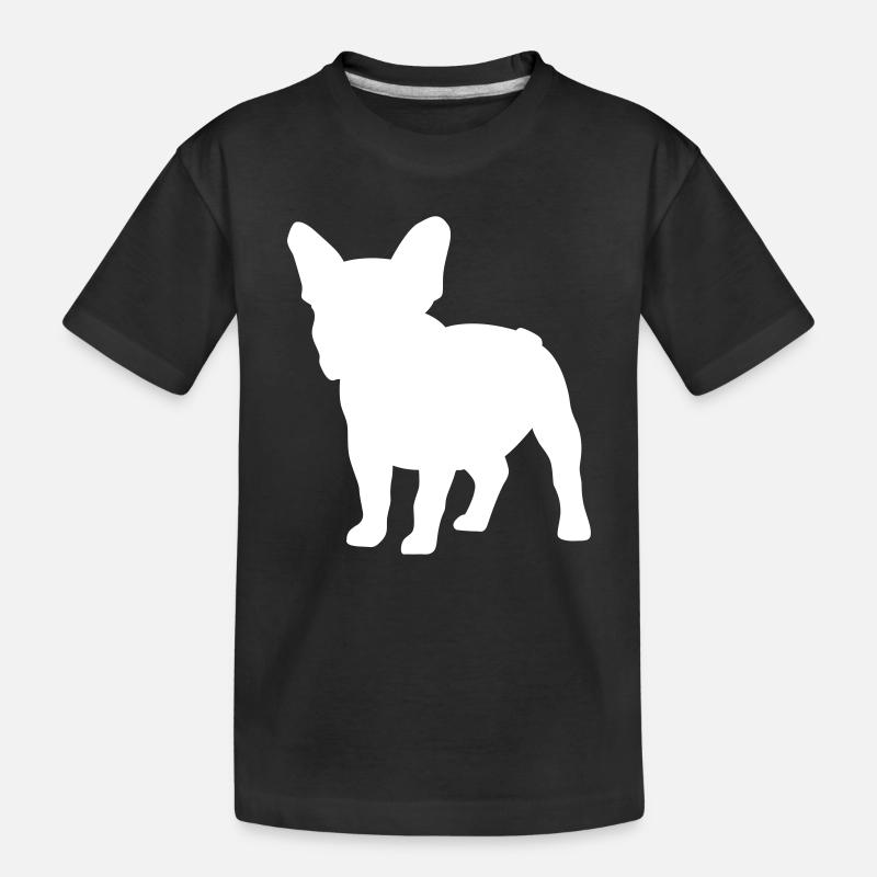Frenchie - Kinder Premium Bio T-Shirt - Schwarz