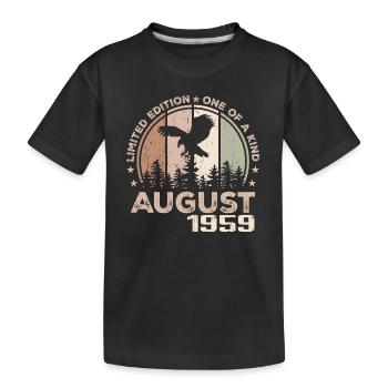 Incomparable depuis août 1959, 65e Anniversaire - T-shirt bio Premium Enfant - noir - Devant