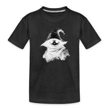 Halloween entité démoniaque - T-shirt bio Premium Enfant - noir - Devant