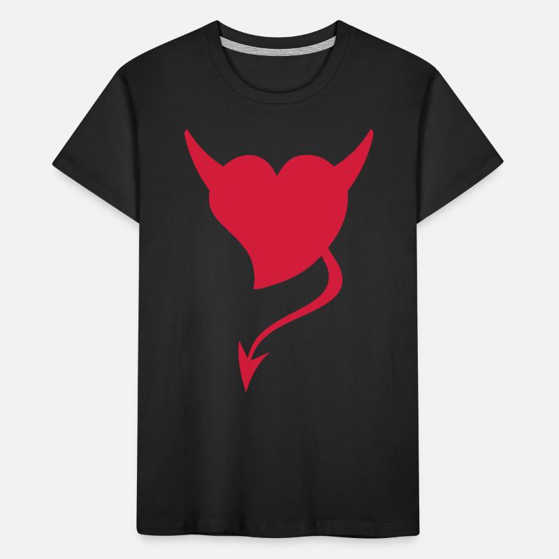 Devil Heart Kids' Premium Organic T-Shirt