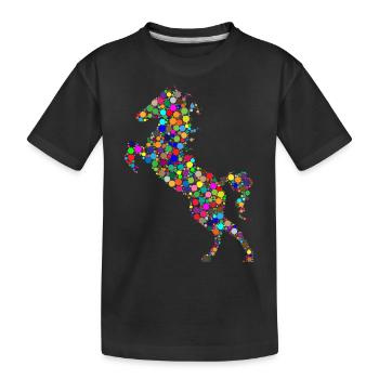 horse104 - T-shirt bio Premium Enfant - noir - Devant