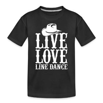 l'amour de la danse en direct - T-shirt bio Premium Enfant - noir - Devant