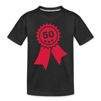 abzeichen_50___f1 - T-shirt bio Premium Enfant - noir - Devant