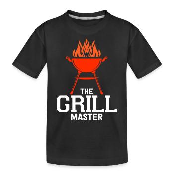Barbecue Grill BBQ Summer Fest Gift idea - Kids' Premium Organic T-Shirt - black - Front