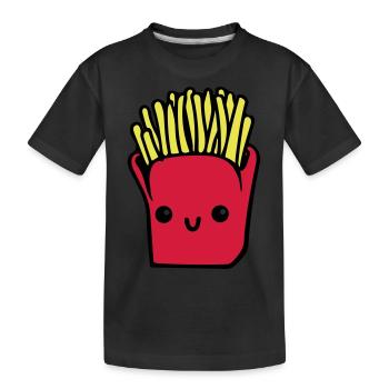 Frites - T-shirt bio Premium Enfant - noir - Devant