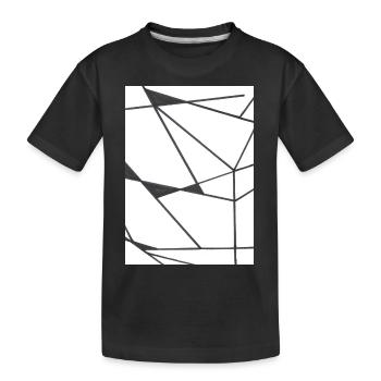 said - Kids' Premium Organic T-Shirt - black - Front