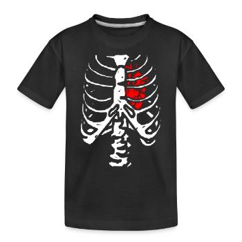 squelette - T-shirt bio Premium Enfant - noir - Devant