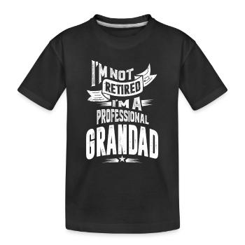 I'm a Professional Grandad - Kids' Premium Organic T-Shirt - black - Front