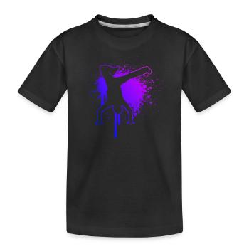 Hiphop Break Dance Bgirl Men Breakdance - Kids' Premium Organic T-Shirt - black - Front