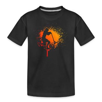 Stunt Roller Stuntscooter Stunt Scooter pour hommes - T-shirt bio Premium Enfant - noir - Devant