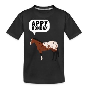 Appaloosa Horse Ranchers Riders Horse Show - Kinder Premium Bio T-Shirt - Schwarz - Vorne