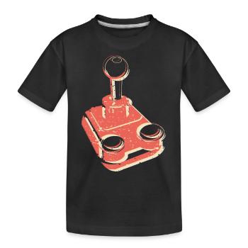 Joystick Player Game Controller rétro Gaming - T-shirt bio Premium Enfant - noir - Devant