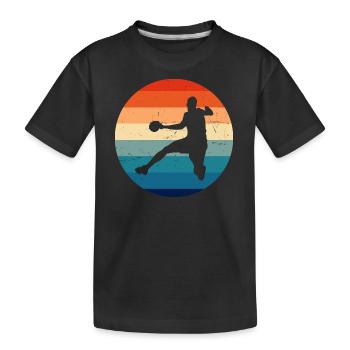 Joueurs de handball Hommes Handball Handball Handball Handball - T-shirt bio Premium Enfant - noir - Devant