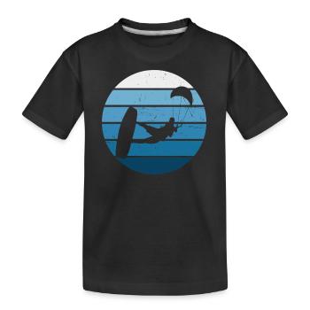 Kitesurf Kitesurf Kitesurf Kitesurfer Hommes - T-shirt bio Premium Enfant - noir - Devant