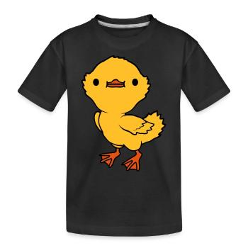 J’adore le mignon petit canard - T-shirt bio Premium Enfant - noir - Devant