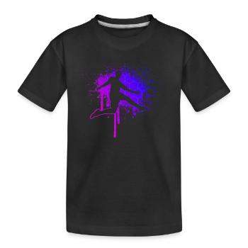 Joueuses de football Matchs de football - T-shirt bio Premium Enfant - noir - Devant