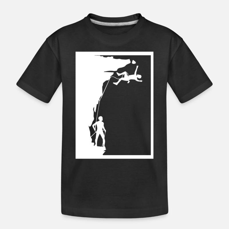 climbing - Kinder Premium Bio T-Shirt - Schwarz
