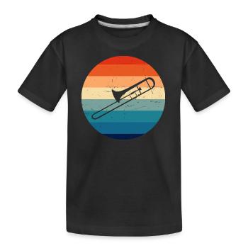Ténor Trombone Ladies Brass Band Brass Instrument - T-shirt bio Premium Enfant - noir - Devant