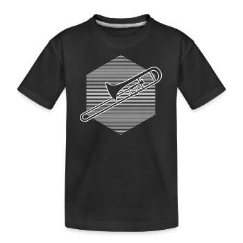 Ténor Trombone Brass Instrument Ladies Brass Band - T-shirt bio Premium Enfant - noir - Devant